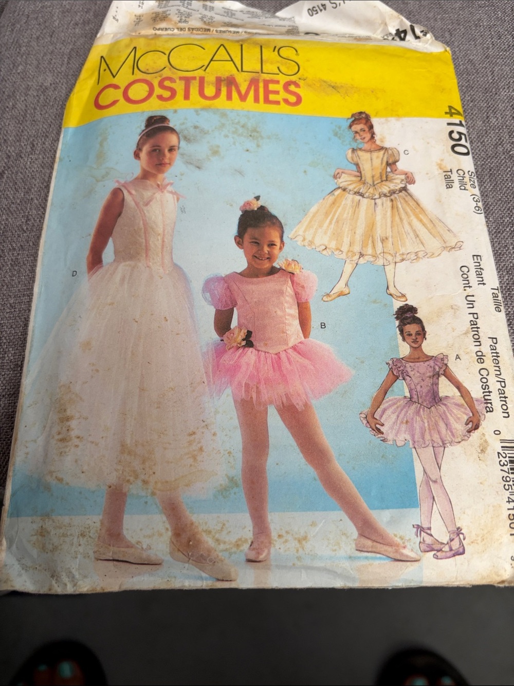 McCall's Pink Tutu Ballet Costume Pattern for Kids